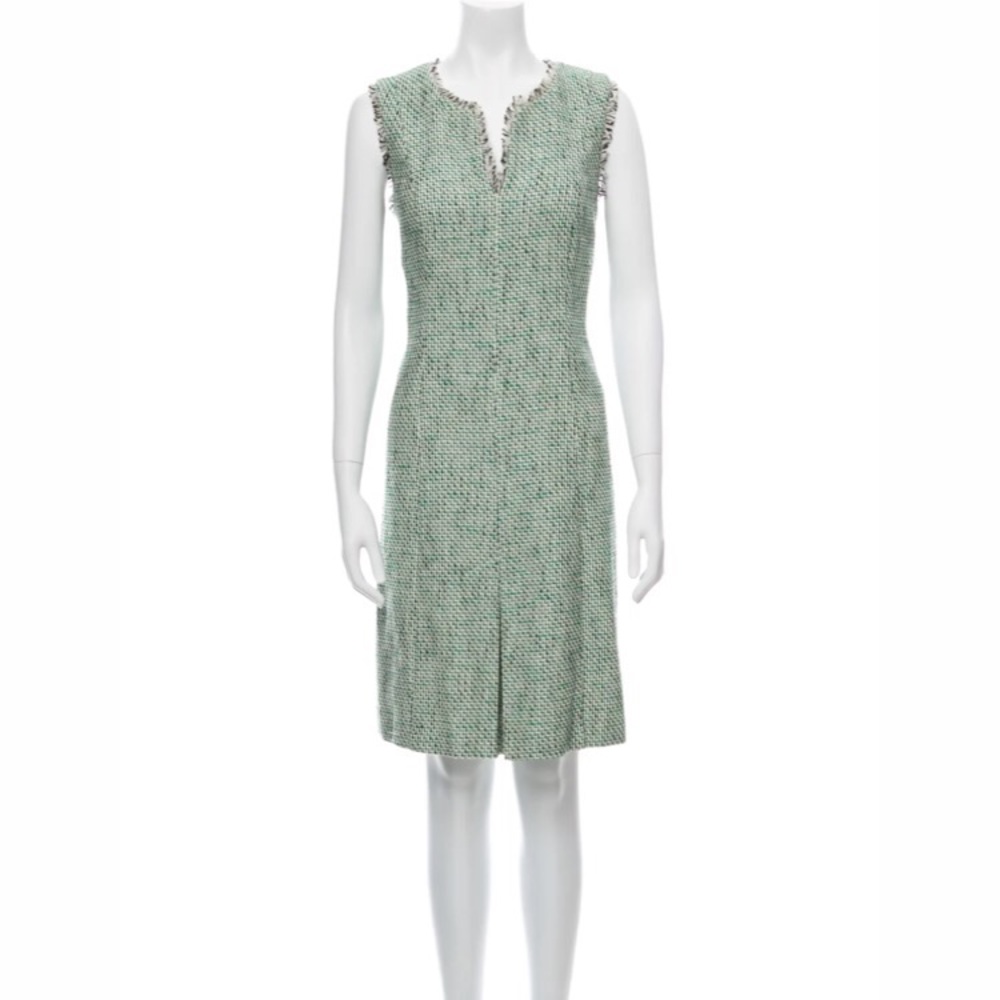 Karl Lagerfeld Tweed Pattern Knee Length Dress